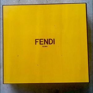 authentic fendi box with authentic card& dust bag